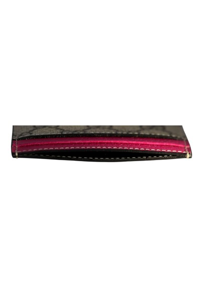 Gucci Ebano and Fuxia Monogram GG  Cardholders