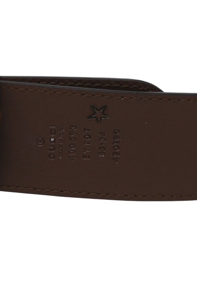 Gucci - Cintura GG Marmont motivo coccodrillo