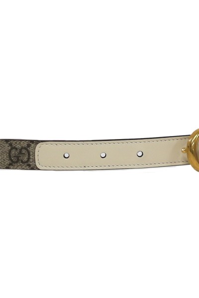 Gucci - Woman Reversible belt (white leather)