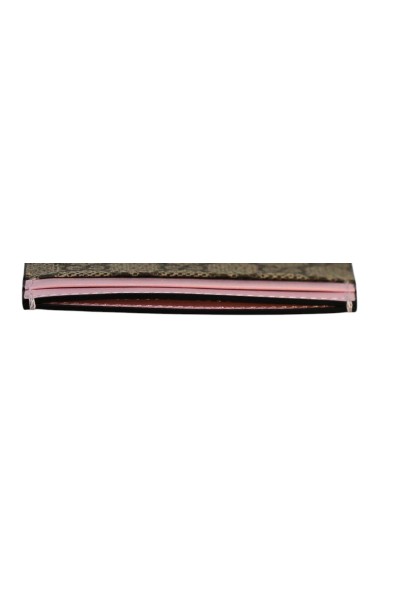 Gucci Portacarte Monogramma GG Beige e Rosa