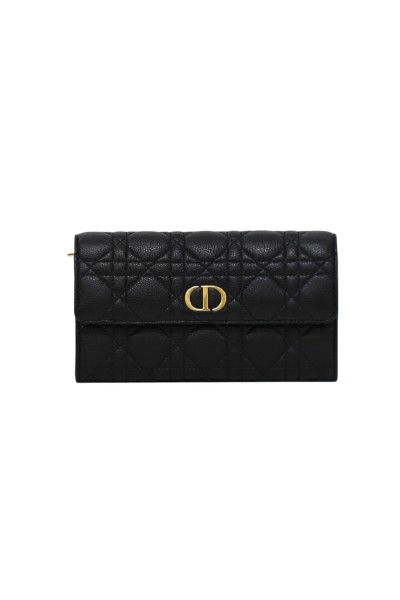 Portafoglio lungo Dior Caro Orchid