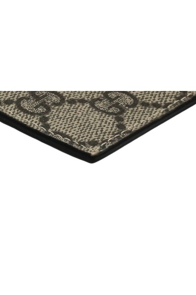 GUCCI PORTACARTE IN PVC BEIGE DETTAGLI CARAMELLO