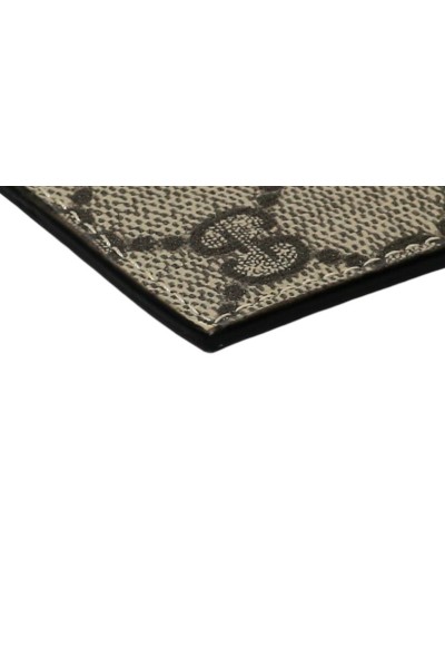 GUCCI PORTACARTE IN PVC BEIGE DETTAGLI CARAMELLO