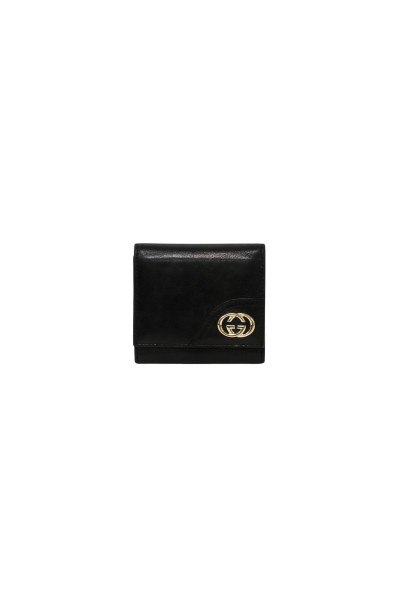 Portafoglio Gucci nero Intreccio GG