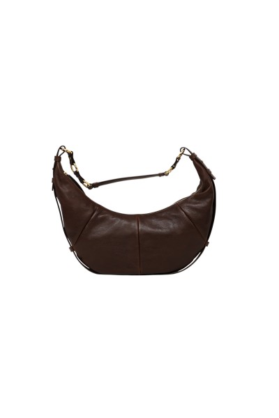 YSL HOBO SAHARIENNE MARRONE