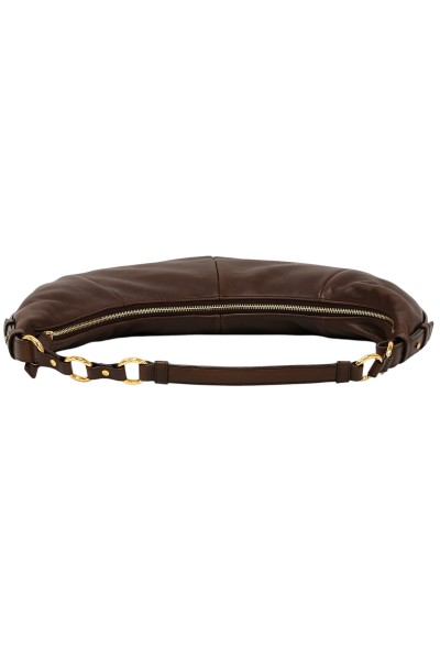 YSL HOBO SAHARIENNE MARRONE