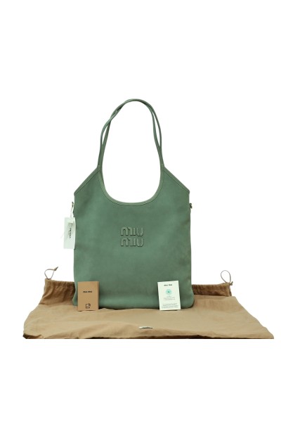 Borsa shopping Ivy in pelle scamosciata