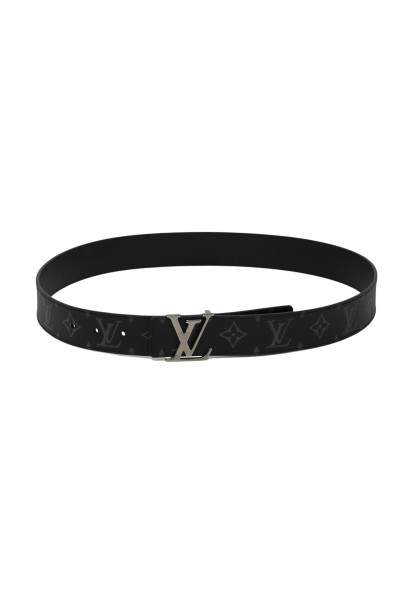 Louis Vuitton Belt Initiales Monogram Graphite
