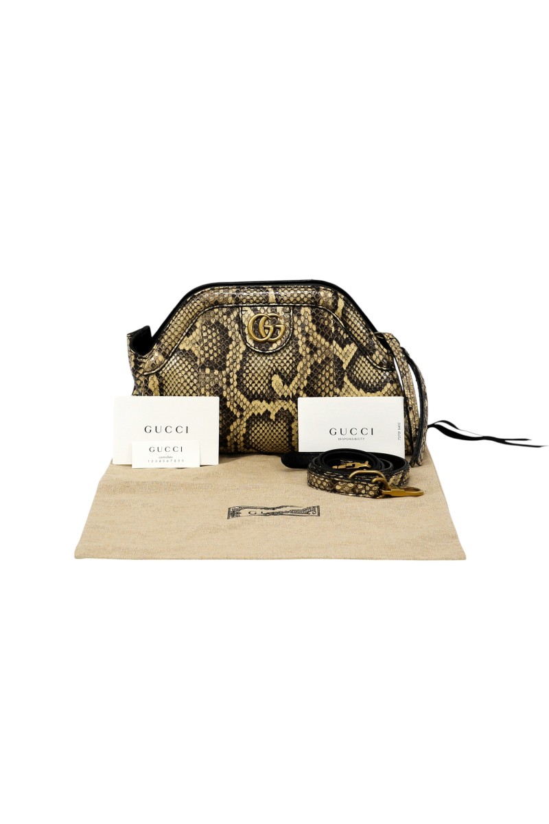 Gucci Pitone Rebelle Top Handle Small