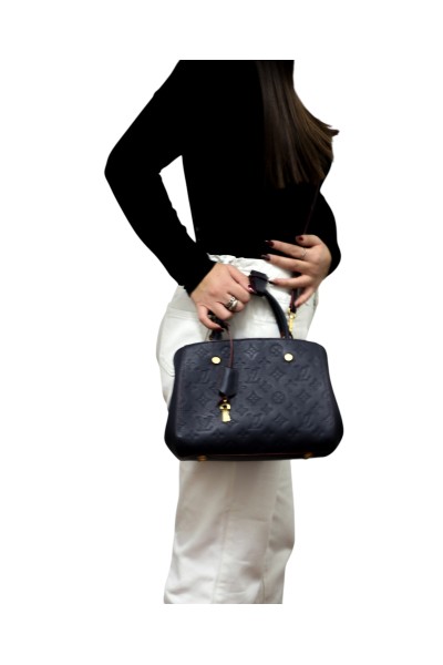 Louis Vuitton Montaigne BB Empreinte Blu Navy