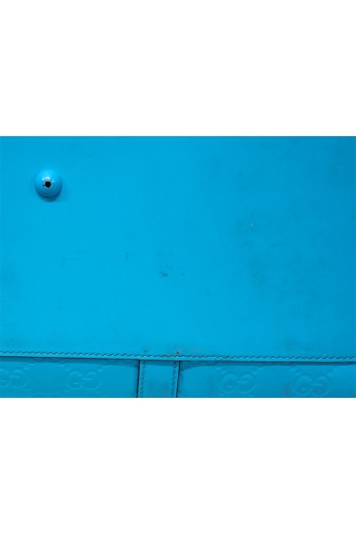 Gucci GG Rubber Borsone Turchese