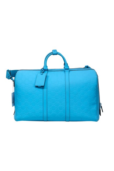 Gucci GG Rubber Borsone Turchese