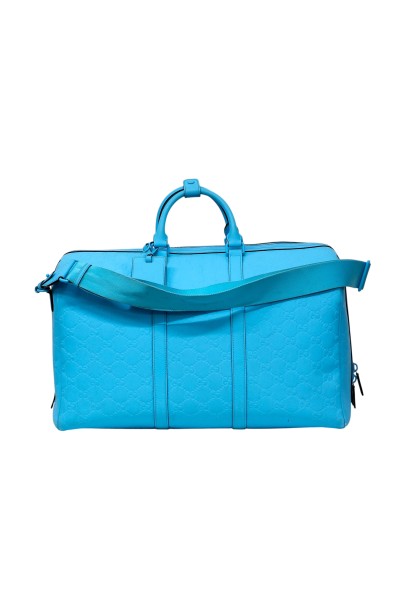 Gucci GG Rubber Borsone Turchese