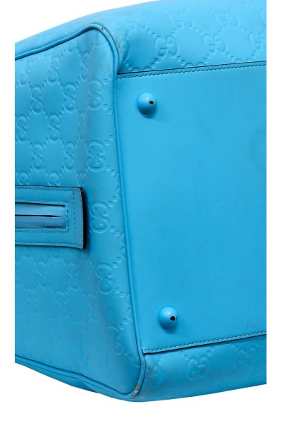 Gucci GG Rubber Borsone Turchese