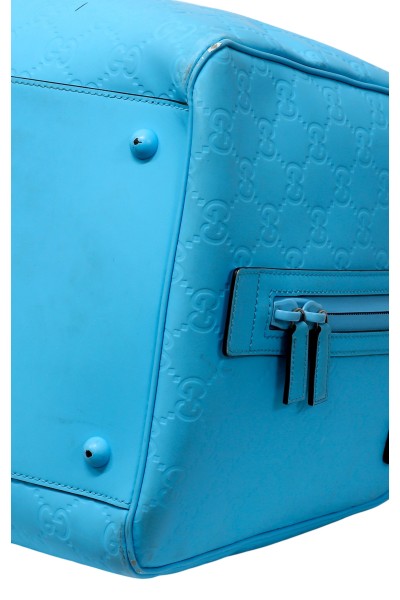 Gucci GG Rubber Borsone Turchese