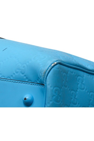 Gucci GG Rubber Borsone Turchese