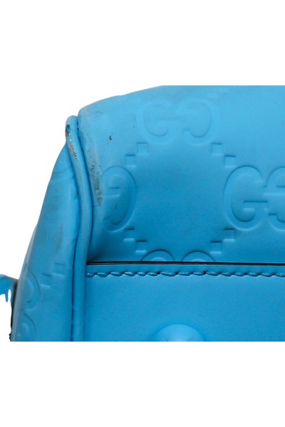 Gucci GG Rubber Borsone Turchese