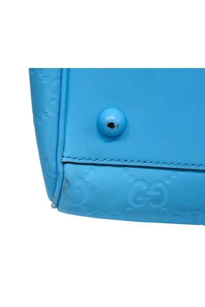 Gucci GG Rubber Borsone Turchese